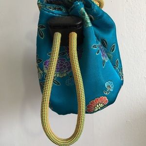 Drawstring rope cord purse